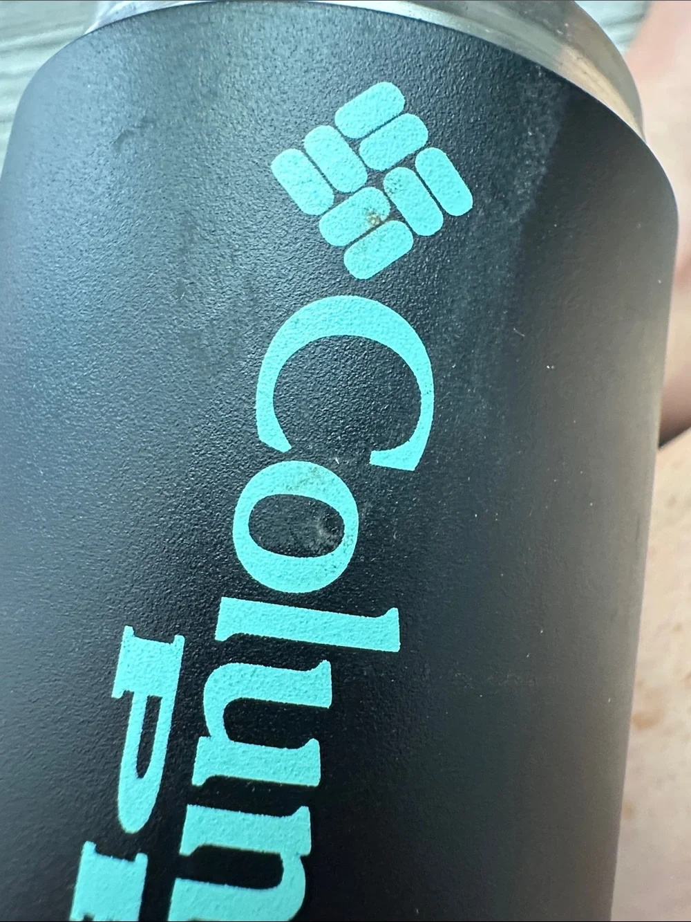 Columbia Black Can Cooler with Mint Logo